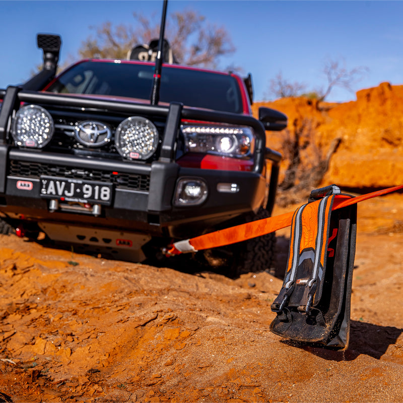 ARB Weekender Recovery Kit Incl 17600lb Recovery Strap/4.75T Shackles RK12A RK12A Photo - Mounted