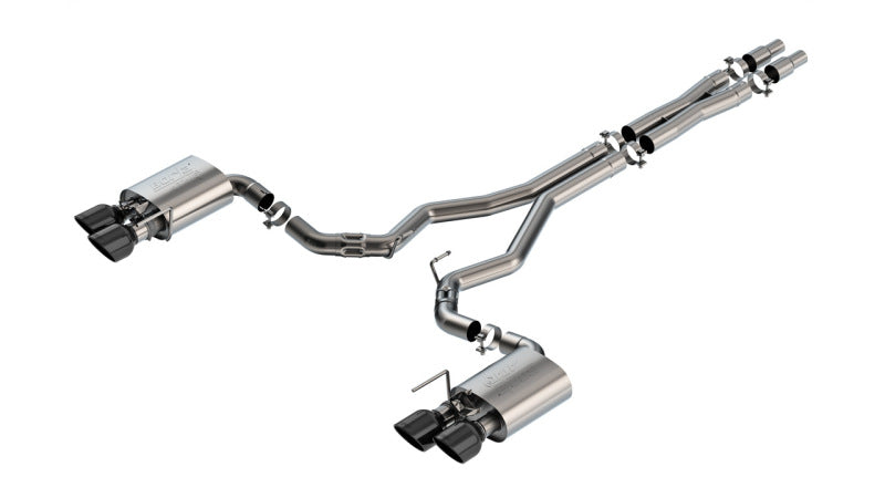 Borla 2024 Ford Mustang Dark Horse 5.0L V8 w/Active Exhaust ATAK Cat-Back Exhaust System - BC Tips 140965BC 140965BC Photo - Primary
