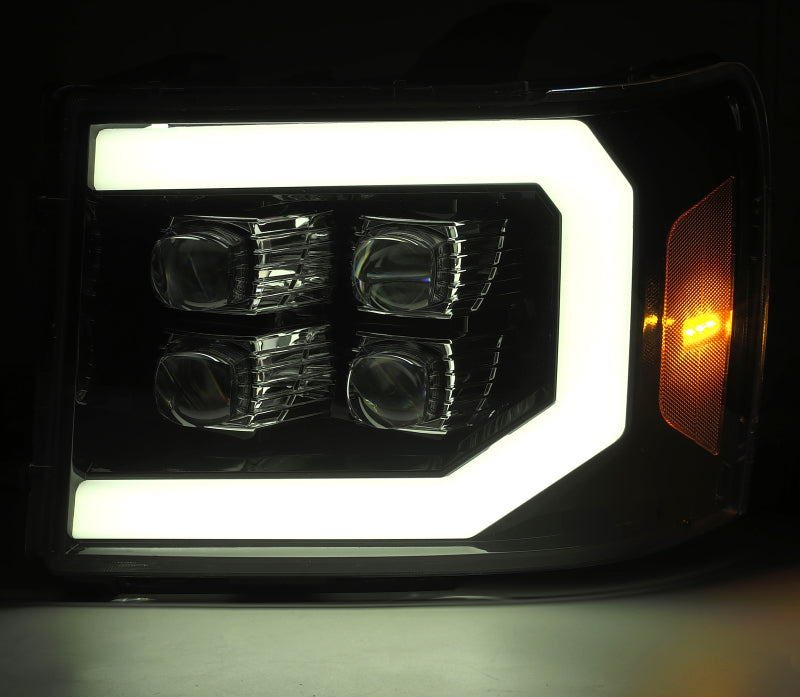 AlphaRex 07-13 GMC 1500HD NOVA LED Proj Headlight Plank Style Gloss Blk w/Activ Light/Seq Signal/DRL 880609 880609 User 3