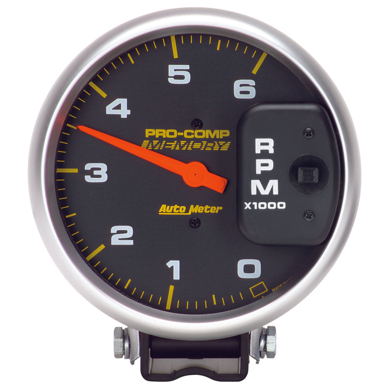Autometer Gauge, Tachometer, 5", 6K Rpm Diesel, Pedestal W/Peak Memory, Pro-Comp 6806 Photo - Primary