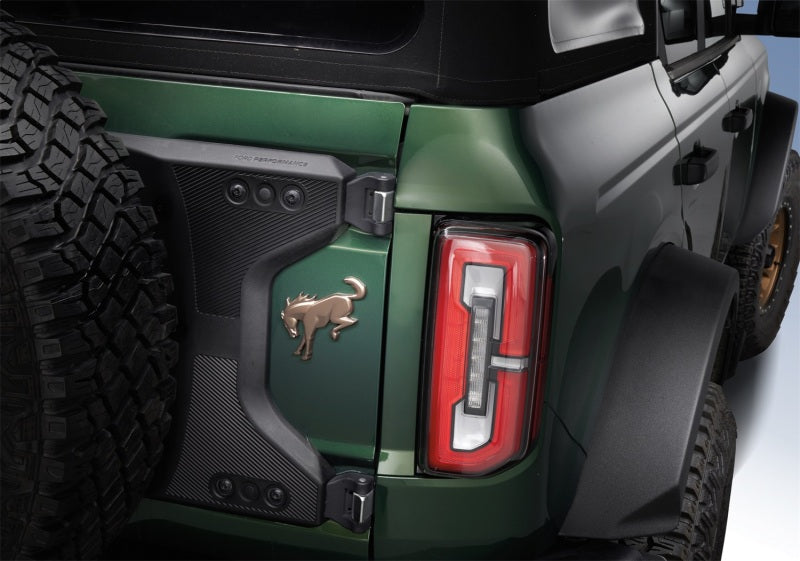 Ford Racing 2021+ Bronco Rear Emblem Overlay - Bronze M-1447-BEBR M-1447-BEBR Photo - Mounted