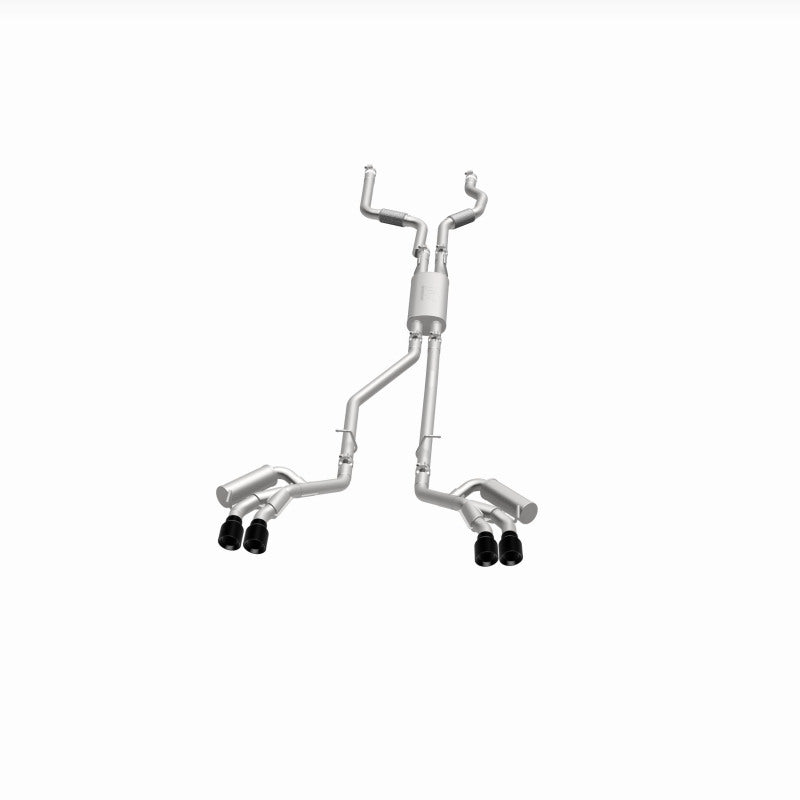 MagnaFlow 20-21 Ford Explorer 3.0L V6 Dual Exit Quad Black Chrome Tip Street Series Cat-Back Exhaust 19515 19515 360 Degree Image Set