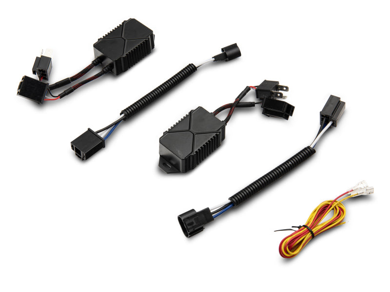 Raxiom 97-18 Jeep Wrangler TJ/JK 7-Inch LED Headlights w/ Halos- Black Housing (Clear Lens) J155018 J155018 Photo - Close Up