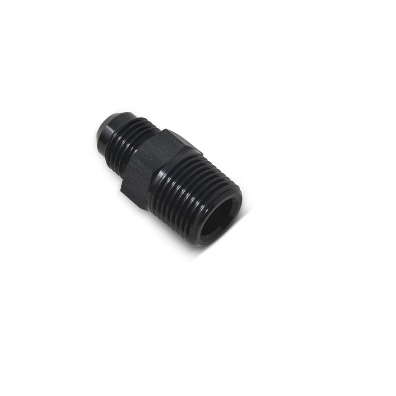 Russell -6 AN Straight Flare To Pipe Adapter (Black Finish) 660463 Photo - out of package