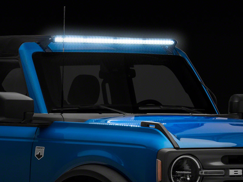 Raxiom 21-23 Bronco Axial Series 40-In 200w LED Light Bar w/ Windshield Mounting Brackets FB13196 FB13196 Photo - Primary