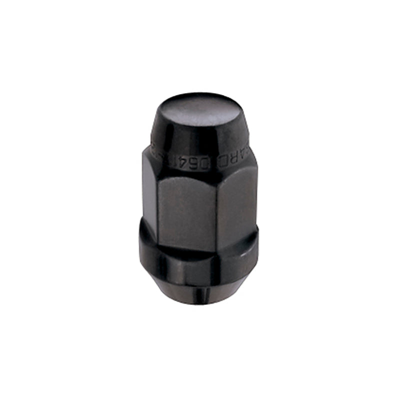 McGard Hex Lug Nut (Cone Seat Bulge Style) M12X1.5 / 3/4 Hex / 1.45in. Length (4-Pack) - Black 64015 64015 Photo - Primary
