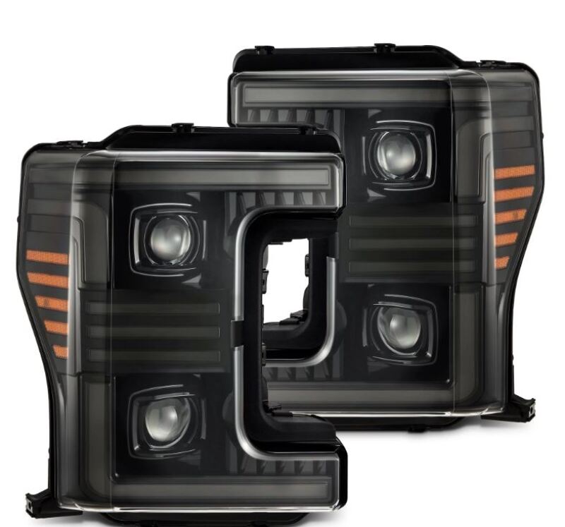AlphaRex 17-19 Ford F-250/350/450/550 Super Duty PRO-Series Proj Headlights Alpha-Bk w/SS & DRL 880320 880320 User 1