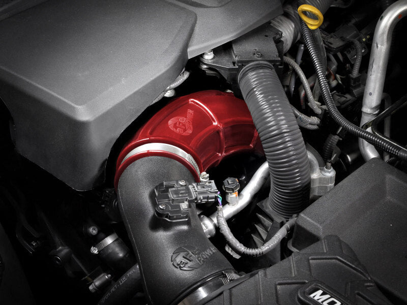 aFe Power 22-24 Toyota Land Cruiser (J300) / 22-24 Toyota Tundra V6-3.4L (tt) Red Turbo Inlet Pipes 55-20001-R 55-20001-R Photo - Mounted