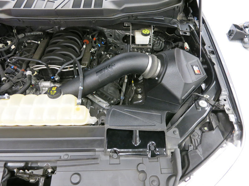 K&N Engineering K&N 63 Series AirCharger Performance Intake 2021+ Ford F150 5.0L V8 F/I 63-2616 63-2616 Photo - Mounted