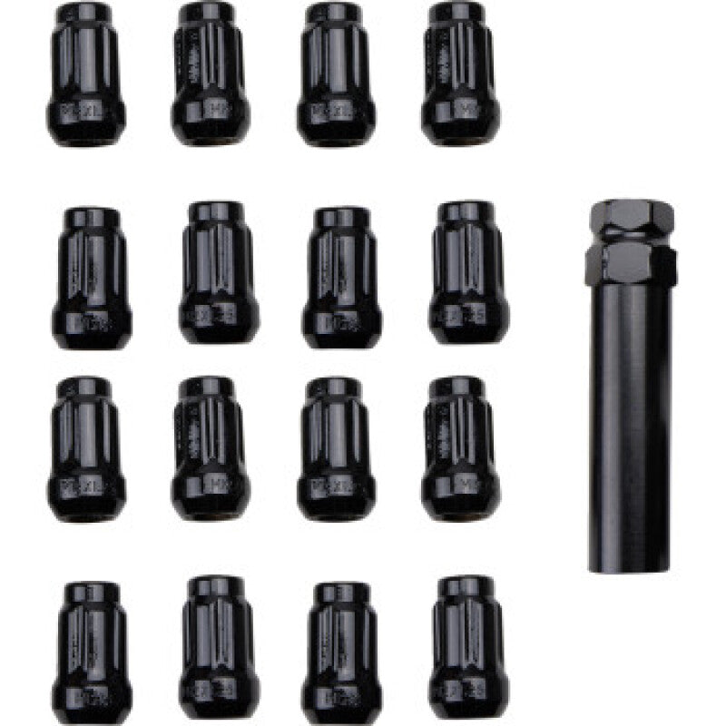 ITP Lug Nuts (Box of 16) w/ Key - 12x1.25 Splined 60 Deg Taper - Black BLUG21BX BLUG21BX User 1
