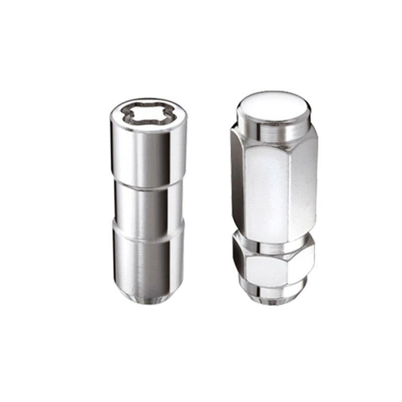 McGard 8 Lug Hex Install Kit w/Locks (Cone Seat Nut / Duplex) 9/16-18 / 7/8 Hex / 2.5in L - Chrome 84834 84834 Photo - Primary