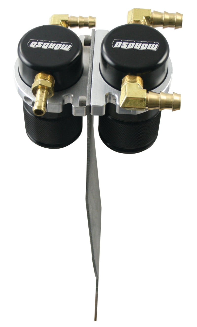 Moroso 05-11 Lotus Elise/Exige Air/Oil Separator Catch Can - Small Body - Billet Aluminum - Black 85637 85637 Photo - Primary