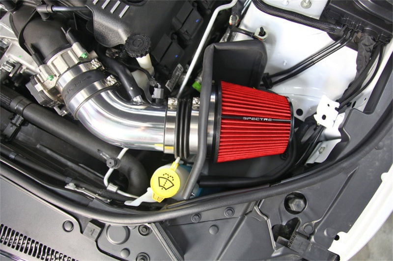 Spectre 12-18 Jeep Grand Cherokee V8-6.4L F/I Air Intake Kit - Polished w/Red Filter 9039 9039 Photo - Mounted
