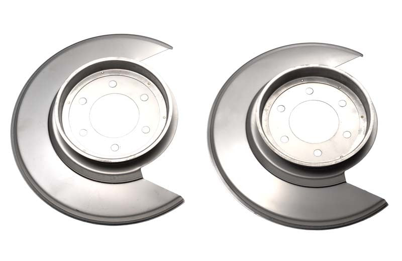 Kentrol 76-78 Jeep CJ Disc Brake Dust Cover Pair - Polished Silver 30501 30501 Photo - Primary