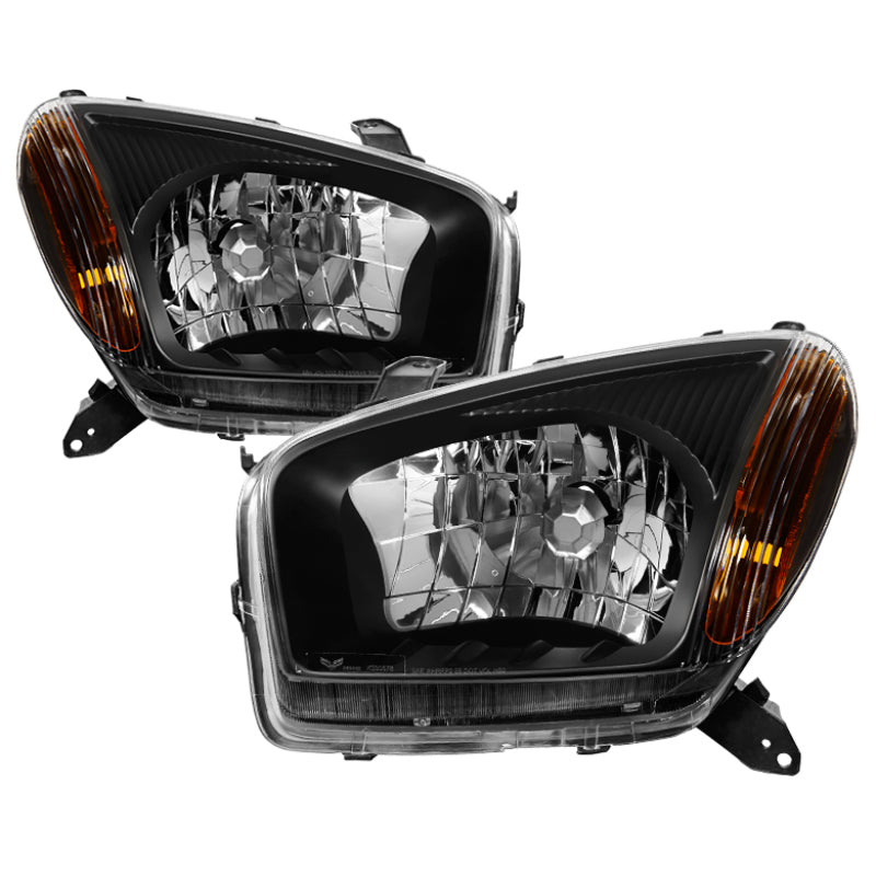 SPYDER xTune Toyota RAV4 2001-2003 OEM Style Headlights - Black HD-JH-TRAV4-AM-BK 9035999 9035999 Photo - Primary