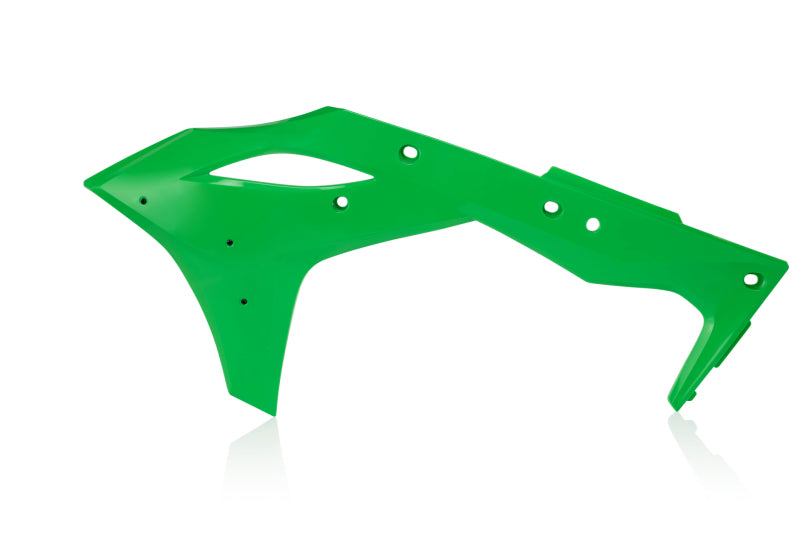 Cycra 17-20 Kawasaki KX250F Powerflow Radiator Shrouds OEM Green 1CYC-1868-72 1CYC-1868-72 Photo - Primary