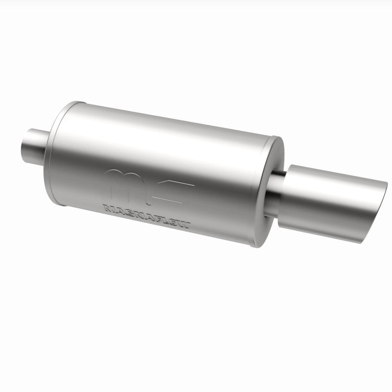 MagnaFlow 7" Round Center/Center Performance Muffler With Tip 14826 360 Degree Image Set