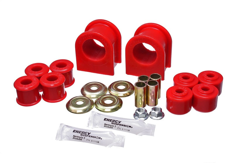 Energy Suspension Sway Bar Bushing Set Red Rear Bar Dia. 35mm Performance Polyurethane 40.5024R Photo - Primary