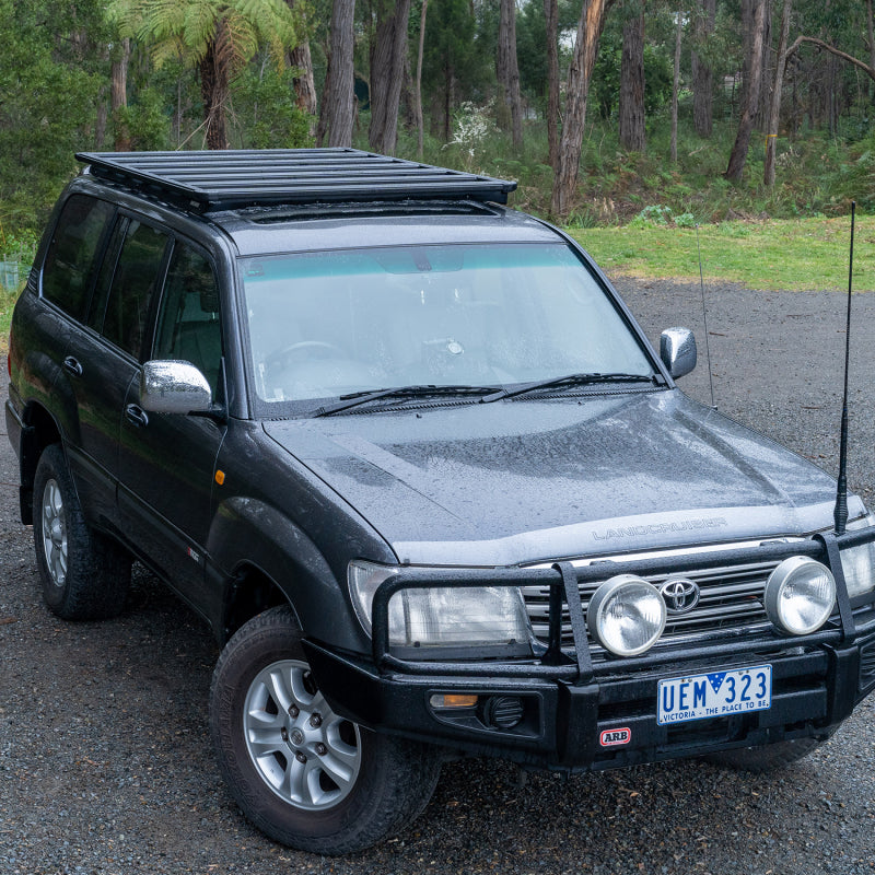 ARB Roof Rack Base with Mount Kit - Flat Rack with Wind Deflector BASE201 BASE201 Photo - lifestyle view
