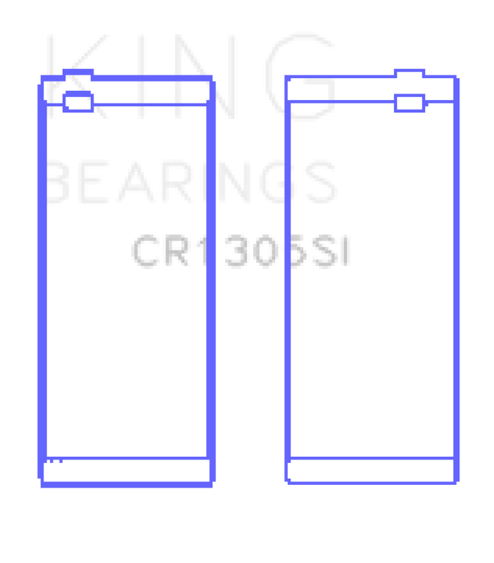 King Engine Bearings King 03-15 Dodge Cummins Diesel 5.9L L6 (Size STD) Cracked Rod Bearing (Must Order 6 for Set) CR1305SI CR1305SI Photo - Primary
