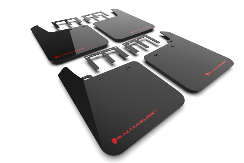 Rally Armor 19-24 GMC Sierra 1500 AT4 Black UR Mud Flap w/ Red Logo MF100-UR-BLK-RD MF100-UR-BLK-RD User 1