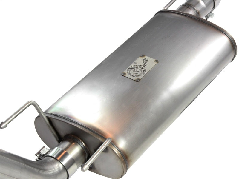 aFe MACH Force-Xp 3in 409 Stainless Steel Cat-Back Exhaust System w/Polish 49-46001-1P Photo - Unmounted