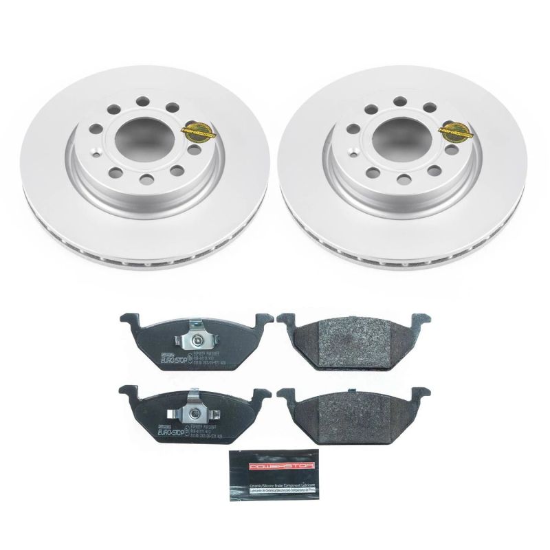 Power Stop 11-15 Volkswagen Jetta Front Euro-Stop Brake Kit ESK6041 ESK6041 Photo - Primary
