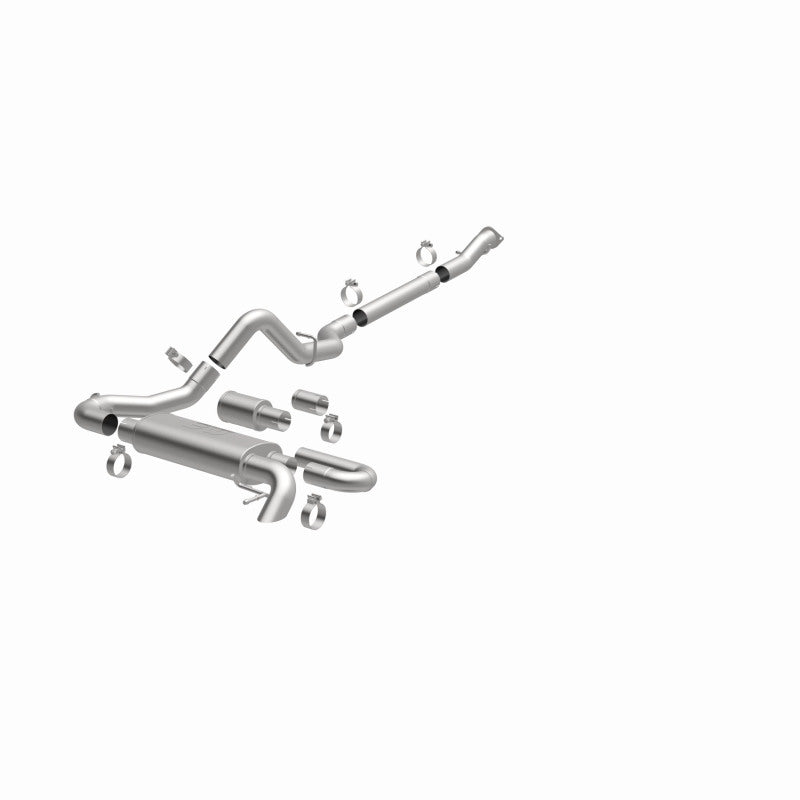 MagnaFlow 2021 Ford Bronco Overland Series Cat-Back Exhaust w/ Single Straight Driver Exit- No Tip 19559 19559 360 Degree Image Set