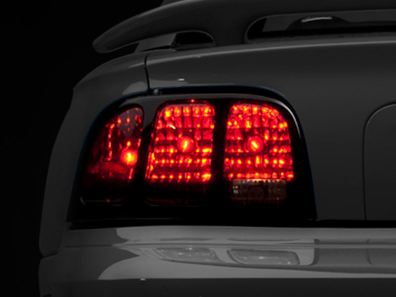 Raxiom 96-98 Ford Mustang Tail Lights- Black Housing (Smoked Lens) 49124 49124 Photo - Primary