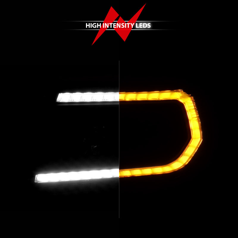 ANZO 05-11 Toyota Tacoma Projector Headlights w/Light Bar Switchback Black Housing 111564 111564 User 5