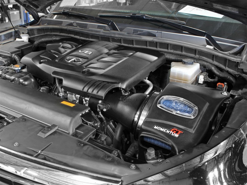 aFe Momentum GT Pro 5R Cold Air Intake System: Nissan Patrol (Y62) 10-15 V 54-76103 Photo - Mounted