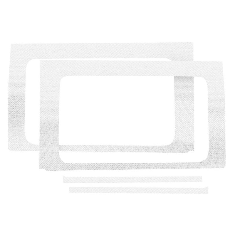 DEI 2018-Up Jeep Wrangler JL 4-Door Rear Side Window Trim Kit 4-pc - White 50175 50175 Photo - Primary