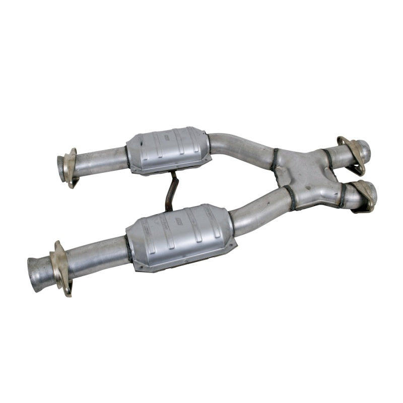 BBK 79-93 Mustang 5.0 Short Mid X Pipe With Catalytic Converters 2-1/2 For BBK Long Tube Headers 1659 1659 Photo - Primary