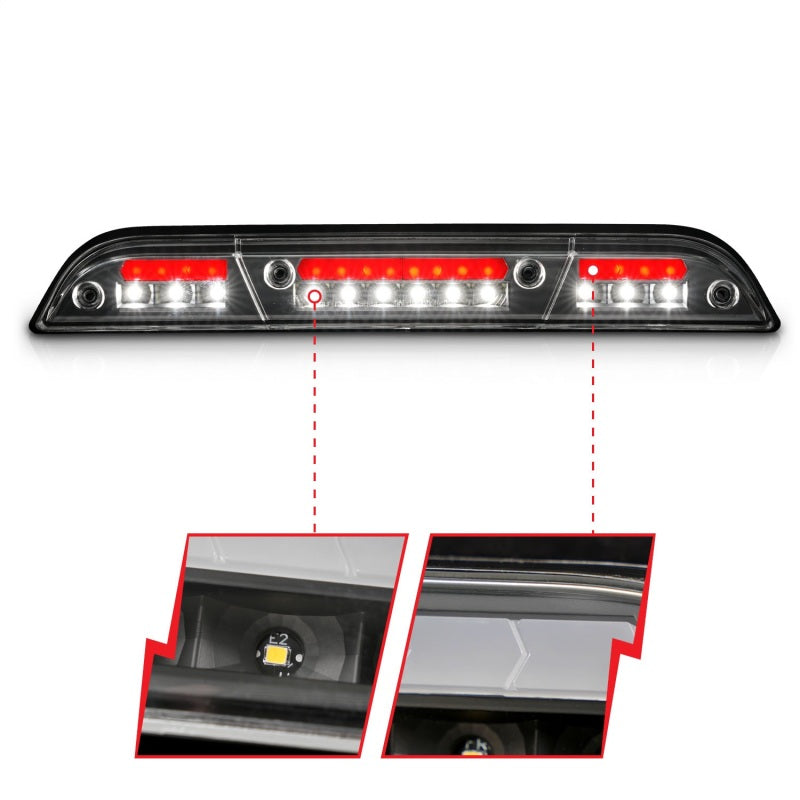 ANZO 15-20 Ford F-250 - F-550 LED Third Brake Light - Black Housing/Clear Lens 531111 531111 Photo - Unmounted