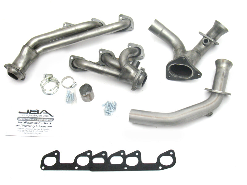 JBA 95-97 Ford Ranger 4.0L OHV 1-1/2in Primary Raw 409SS Cat4Ward Header 1634S 1634S Photo - Primary