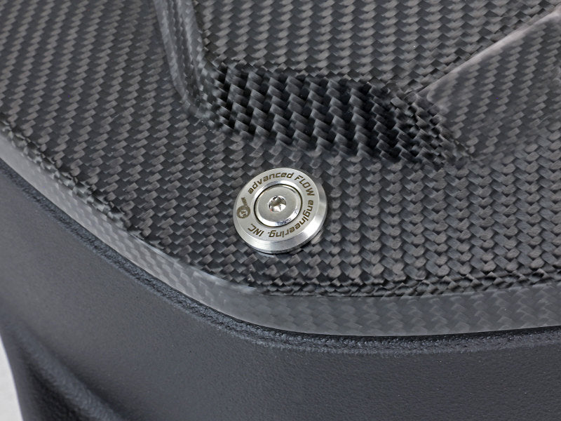 aFe Black Series Stage-2 Carbon Fiber Cold Air Intake System w/ Pro DRY S Media - 18-19 BMW M5 (F90) 58-10005D 58-10005D Photo - Close Up