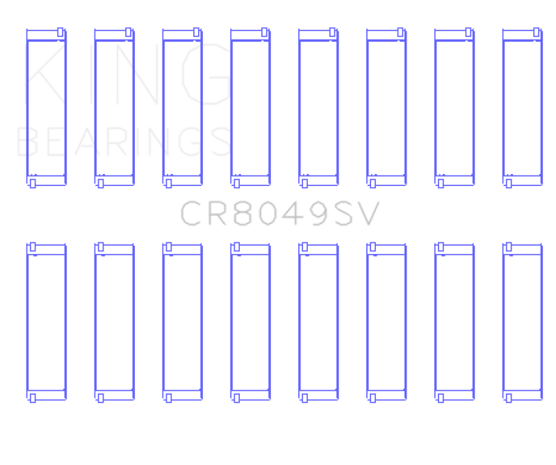 King Engine Bearings King 08-11 BMW N62/N63/S63 Rod Bearing Set CR8049SV CR8049SV Photo - Primary