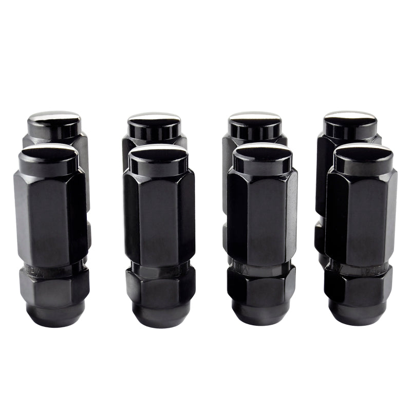McGard Hex Lug Nut (Cone Seat / Duplex) 9/16-18 / 7/8 Hex / 2.5in. Length (8-Pack) - Black 64816 64816 Photo - out of package