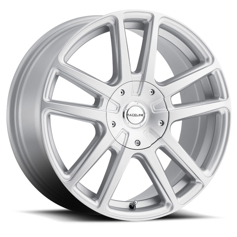 Raceline 145S Encore 16x7in / 4x100/4x108 BP / 40mm Offset / 72.62mm Bore - Gloss Silver Wheel 145S-67082+40 145S-67082+40 Photo - Primary