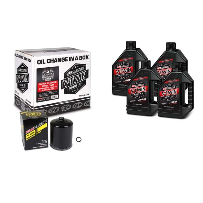 Maxima V-Twin Quick Change Kit Synthetic w/ Black Filter Twin Cam 90-119014PB 90-119014PB User 1