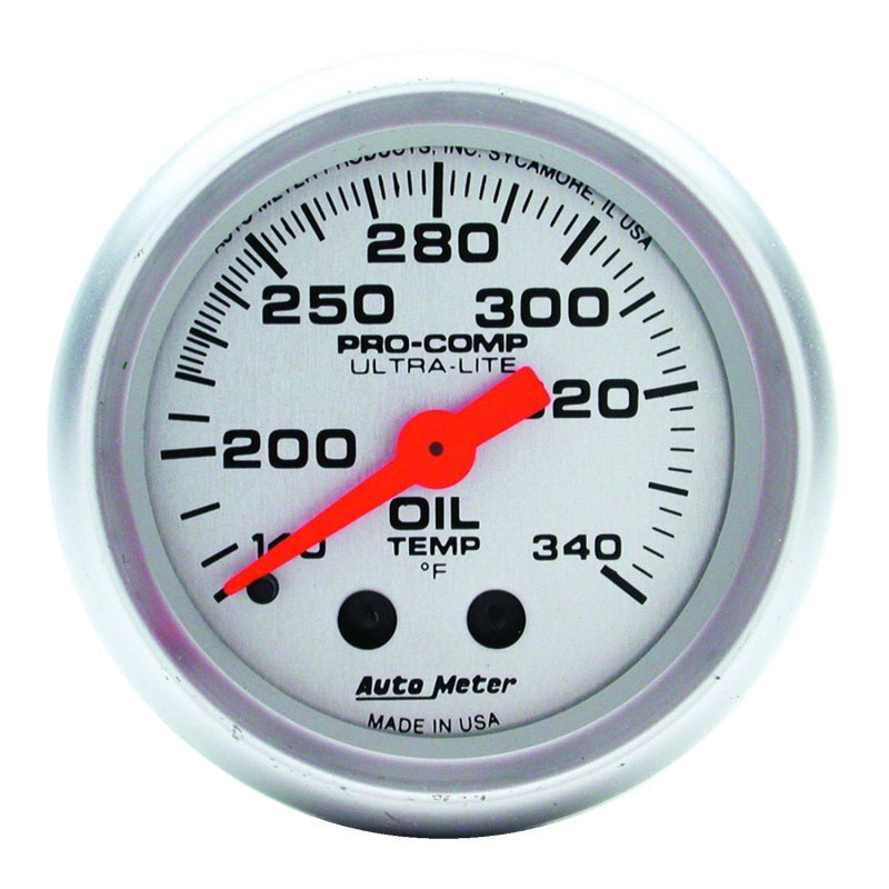 Autometer 2-1/16in Ultra-Lite Oil Tank Temp. Gauge ATM4346 4346 Photo - Primary