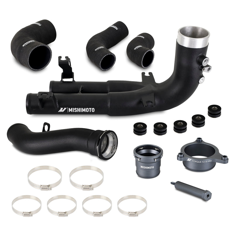 Mishimoto 2021+ BMW G8X M3/M4 Hot Side Intercooler Charge Pipe Kit MMICP-G80-21 MMICP-G80-21 Photo - Primary