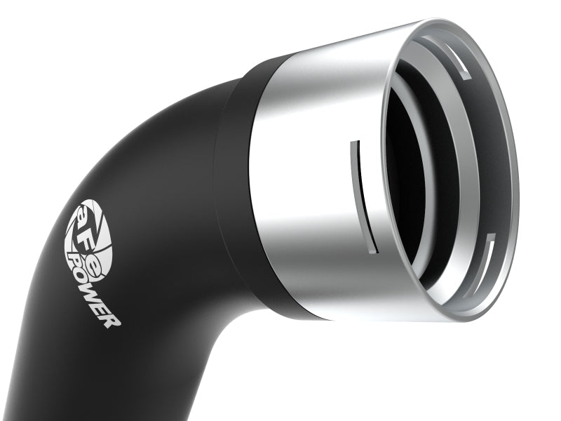 aFe BladeRunner Black 3in Intercooler Hot & Cold Side Pipe Kit 20-21 Jeep Wrangler V6-3.0L (td) 46-20434-B 46-20434-B Photo - Close Up