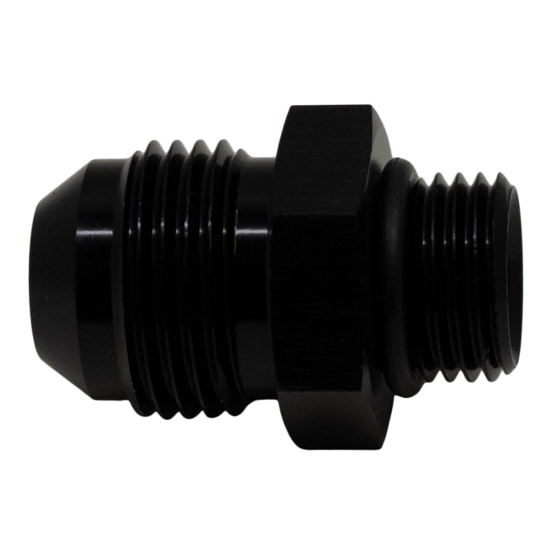 DeatschWerks 6AN ORB Male to 8AN Male Flare Adapter (Incl O-Ring) - Anodized Matte Black 6-02-0405-B 6-02-0405-B Photo - Primary