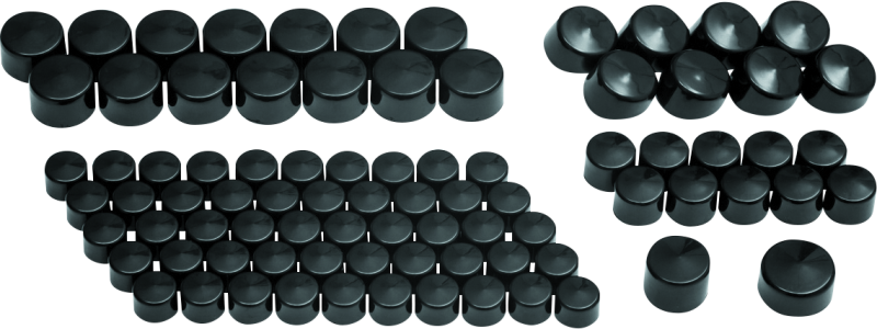 Kuryakyn Kool Kaps Engine Kit Milwaukee-8 Gloss Black 2465 2465 Photo - Primary