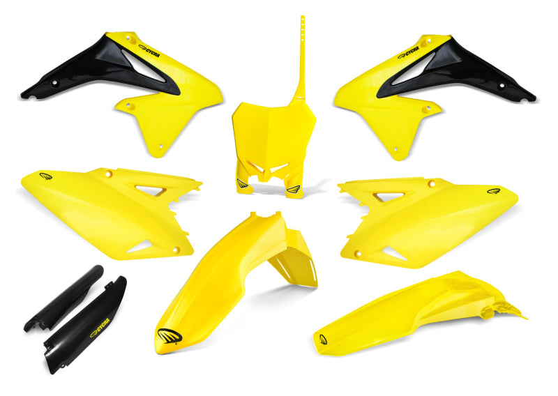 Cycra 08-17 Suzuki RMZ 250-450 Powerflow Body Kit Yellow 1CYC-9322-55 1CYC-9322-55 Photo - Primary
