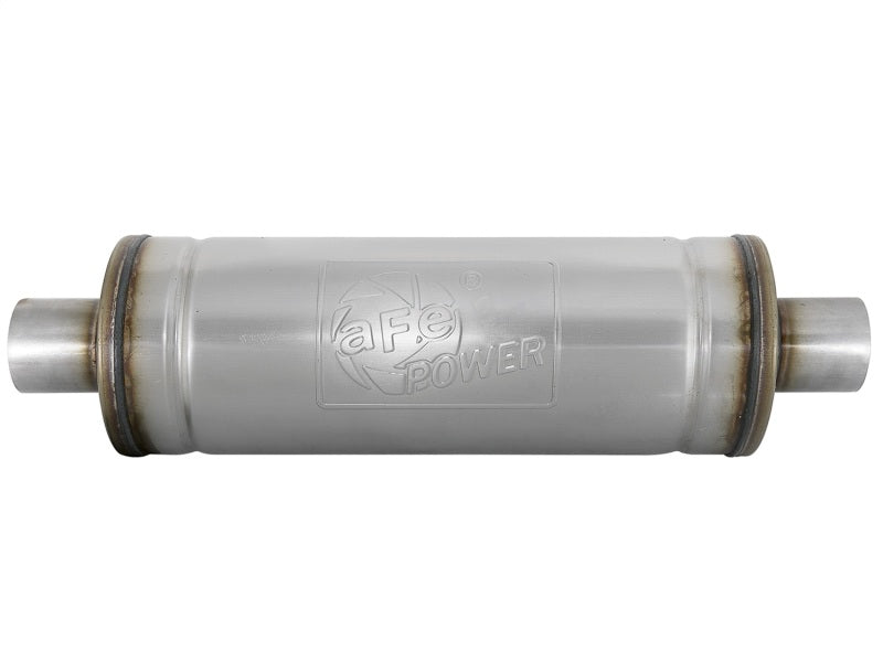 aFe MACH Force-Xp 409 Stainless Steel Muffler 2.5in Center/Center 49M00021 Photo - Unmounted