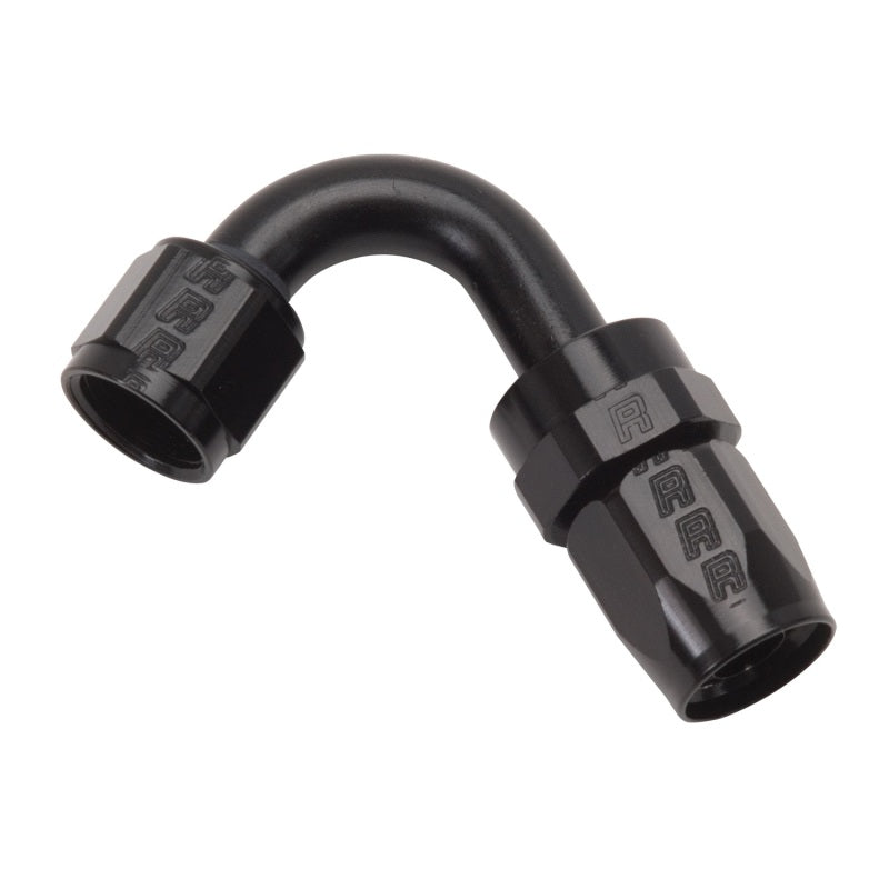 Russell -8 AN Full Flow 120° Tight Radius Hose Ends - Black 613415 Photo - Primary