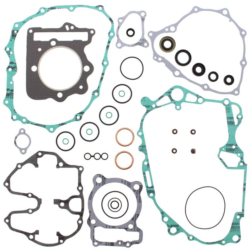 Vertex Pistons Vertex Gaskets 05-08 Honda TRX400EX Complete Gasket Kit w/ Oil Seals 811894 811894 Photo - Primary