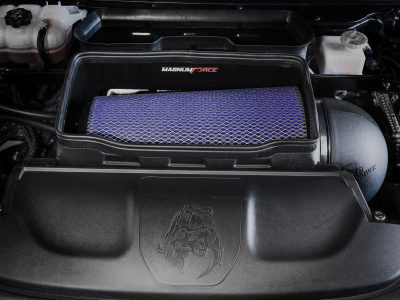 aFe 21-23 RAM 1500 TRX V8-6.2L SC Magnum FORCE Stage2 Cold Air Intake System w/Pro 5R 54-13072R 54-13072R Photo - Mounted
